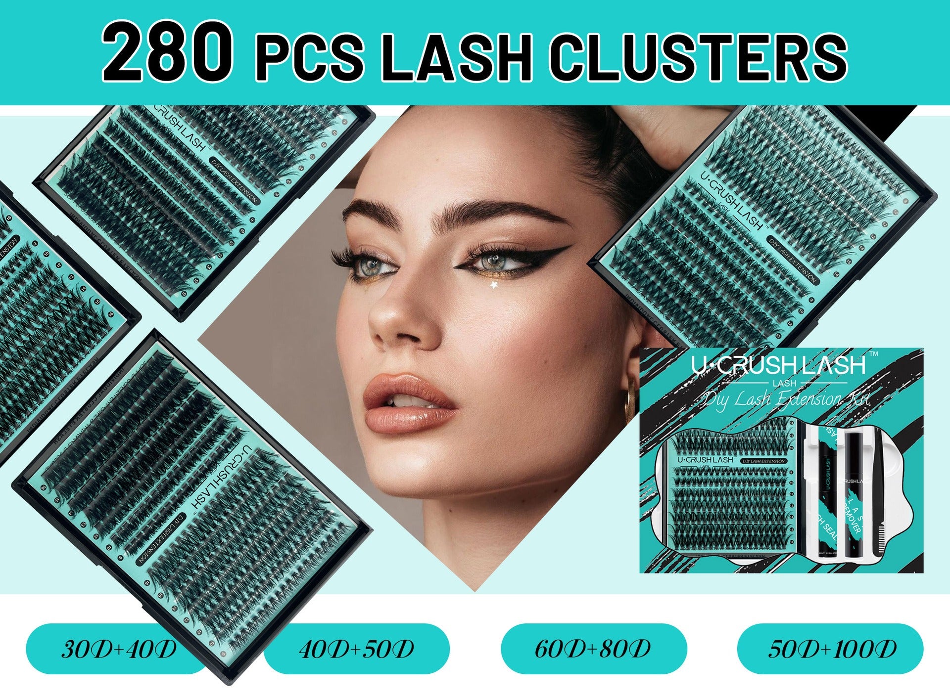 Trendi Lash Clusters - Soft Glam DIY Lash Extensions